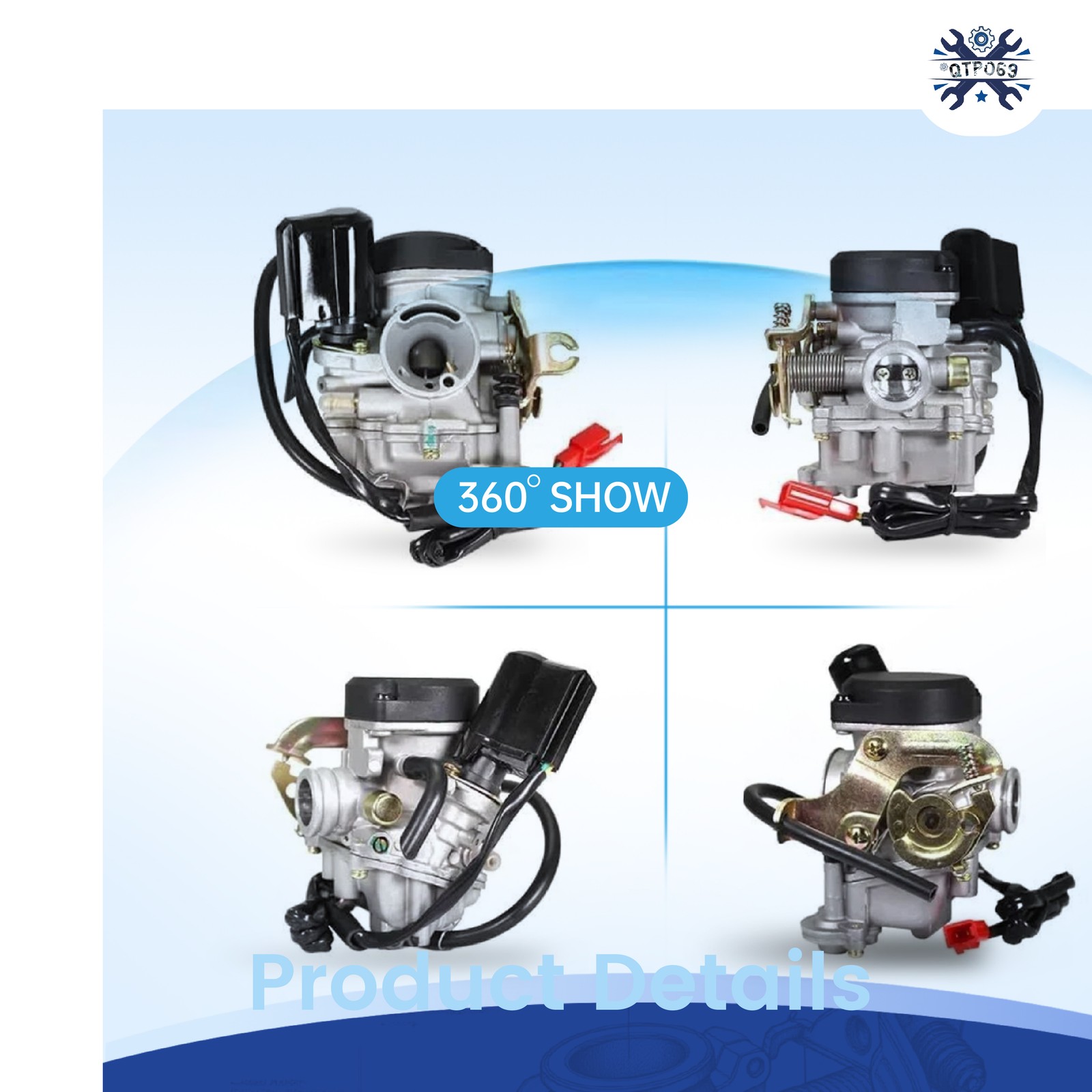 Scooter Carburetor For 50cc Chinese GY6 139QMB Moped 49cc 50cc SUNL BAJA TAOTAO