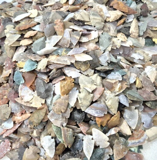 10 PC River Washed Flint Arrowheads Collection Points ,Size 1"-1.2" Long. Crafts