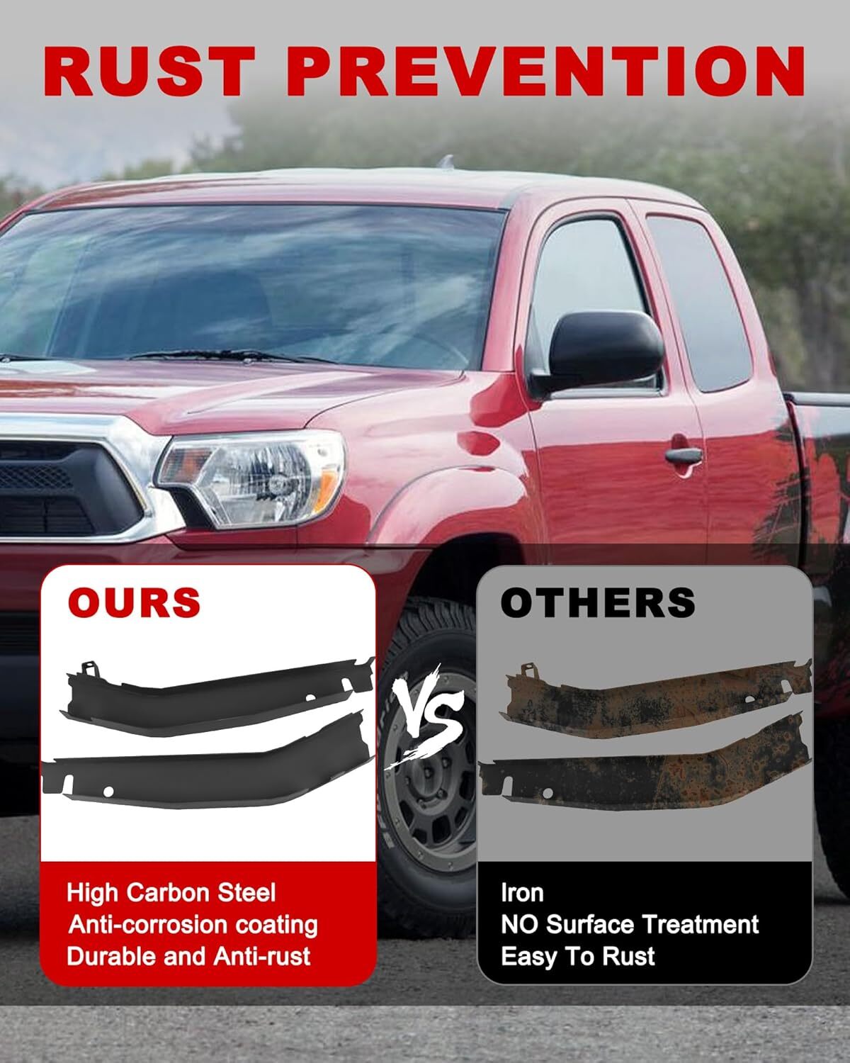 Center/Mid/Mid-Rear/Rear Frame Repair Kit for 2000-2004 Toyota Tacoma Double Cab