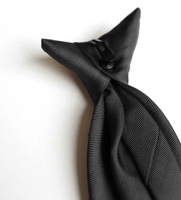 Romario Manzini® Solid Colors Clip on Ties 8" 11" 14" (3 Length and 45 colors)