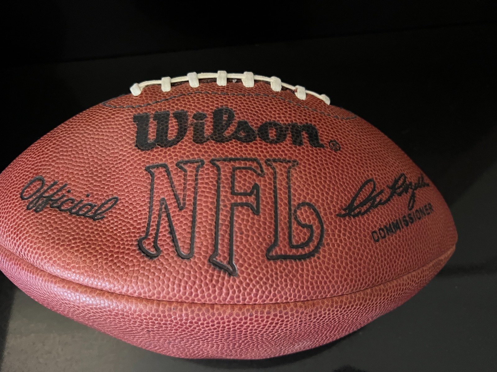 1970'S Pete Rozelle OAKLAND RAIDERS GAME USED WILSON PRO FOOTBALL EQUIP MANAGER