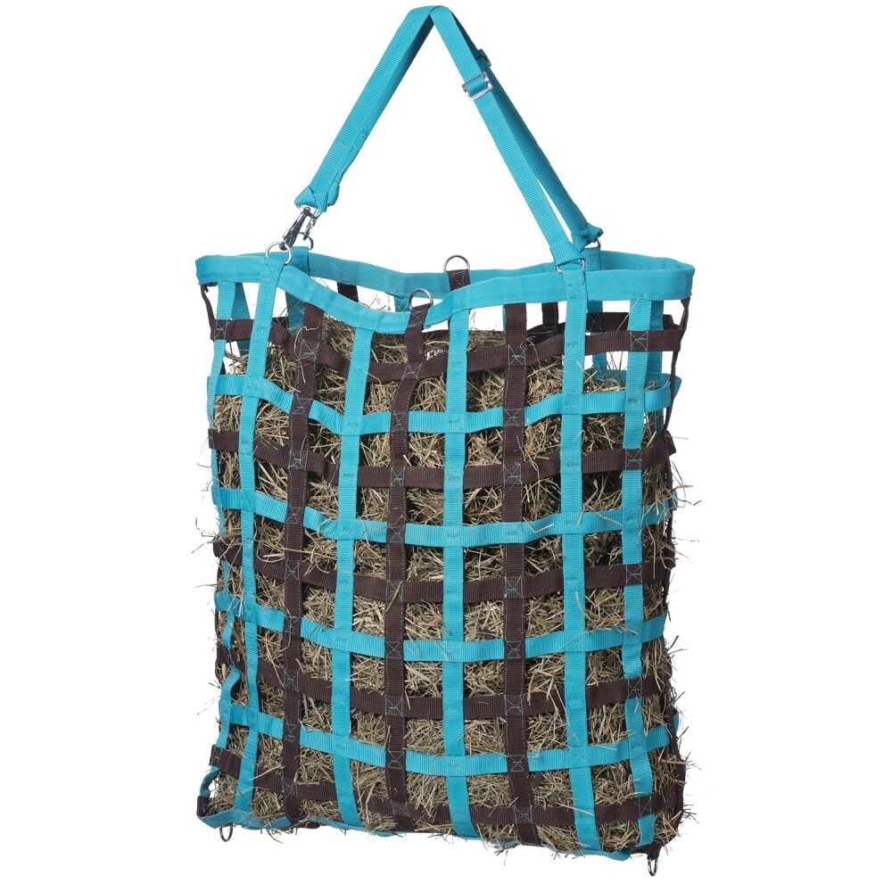 Slow Feeder Nylon Web Hay Feed Net - 2" x 2" Openings - 33" Long