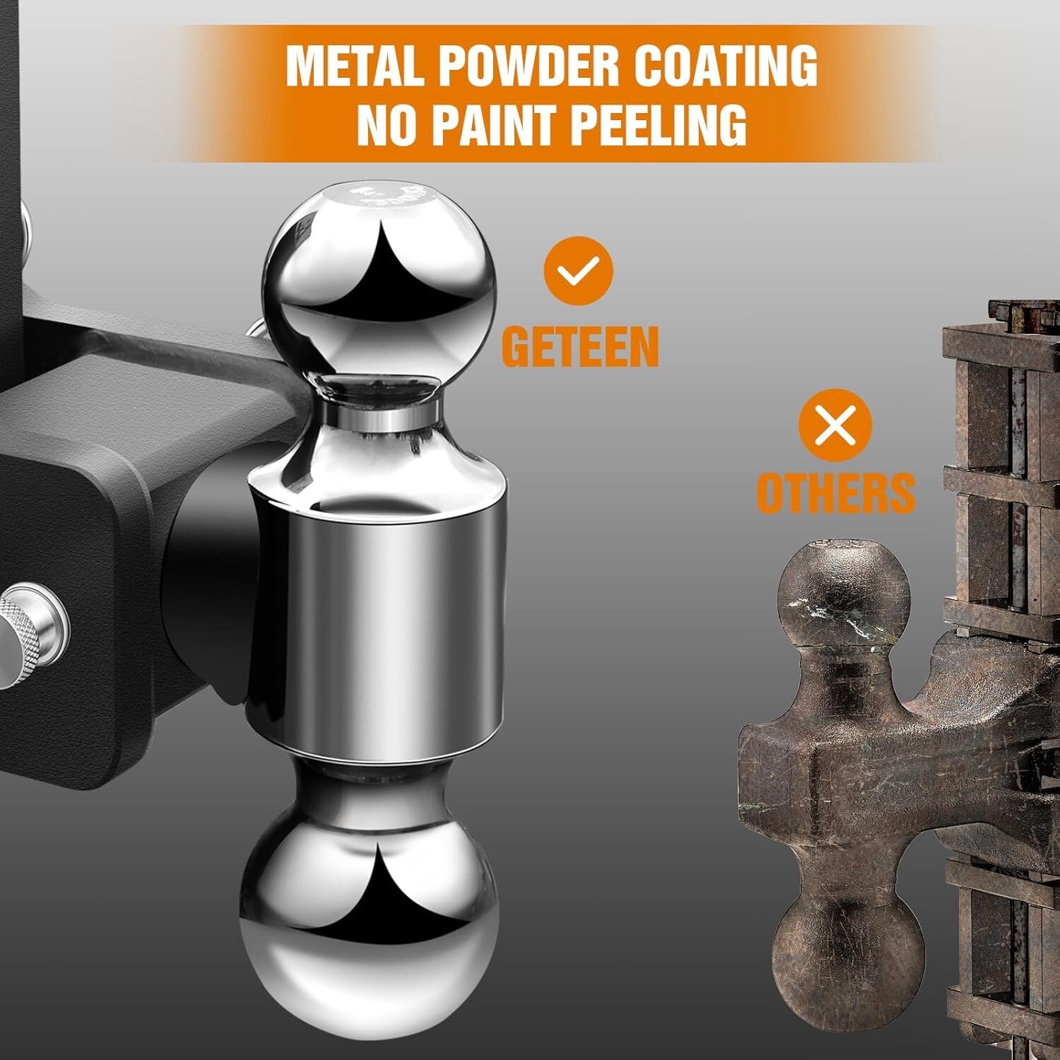 2.5" Receiver Drop Hitch 7" Adjustable Trailer Hitch Tow & Stow 15,000 GTW