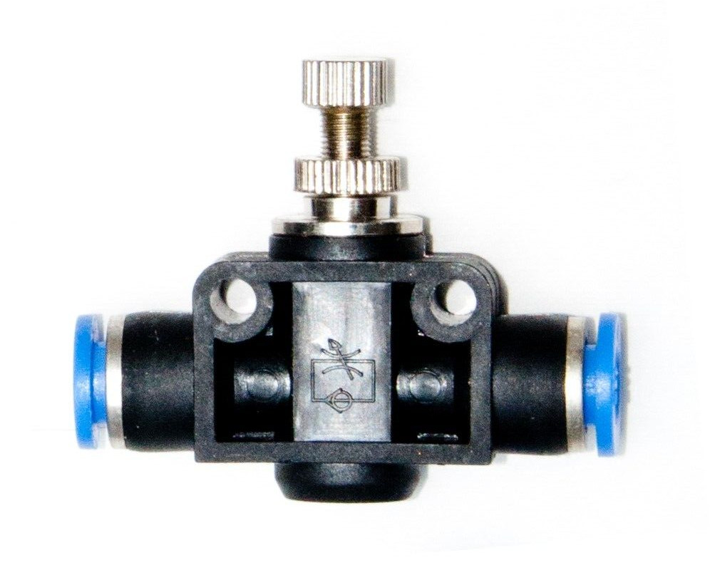 Flow Control, Speed Control ,1/4" Push To Connect Union Fitting , Pneumatic
