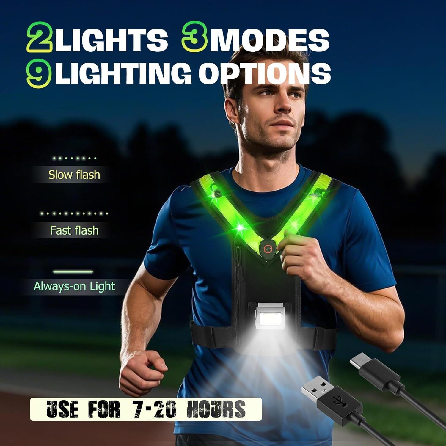 Running Vest for Women Men, Adjustable Hydration Vest Running with Water Bladder