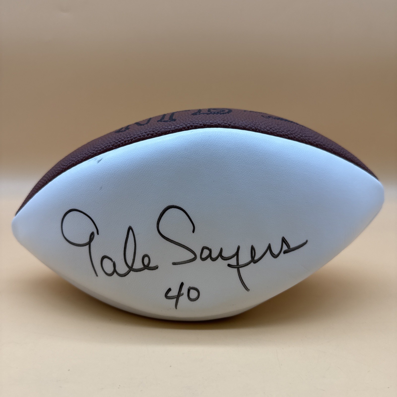 Gale Sayers #40 Chicago Bears Signed Full Size Wilson Football NO COA READ!!