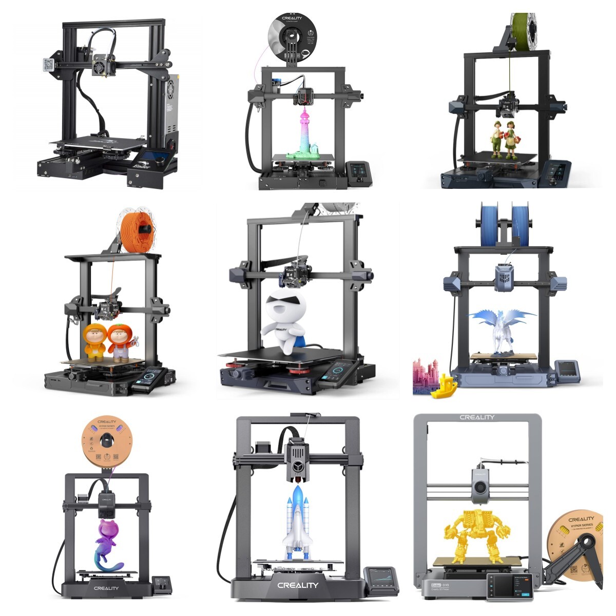 Creality 3D Printer Ender 3/3V2/3V2 NEO/3S1/3S1 PRO/3S1 PLUS/3V3 KE/3V3 SE/3V3