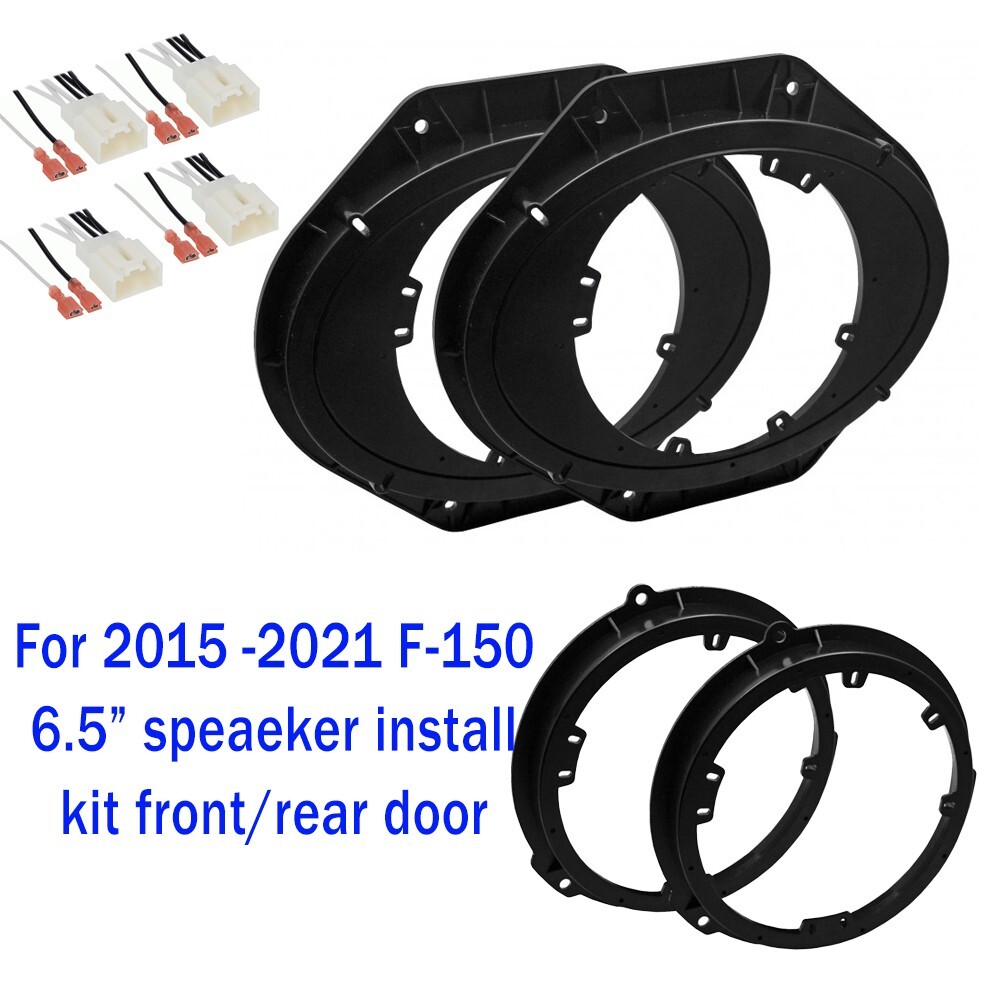 Front/Rear Door 6.5" Speaker Install mount Kit for 2015-2023 Ford F-150 (F150)