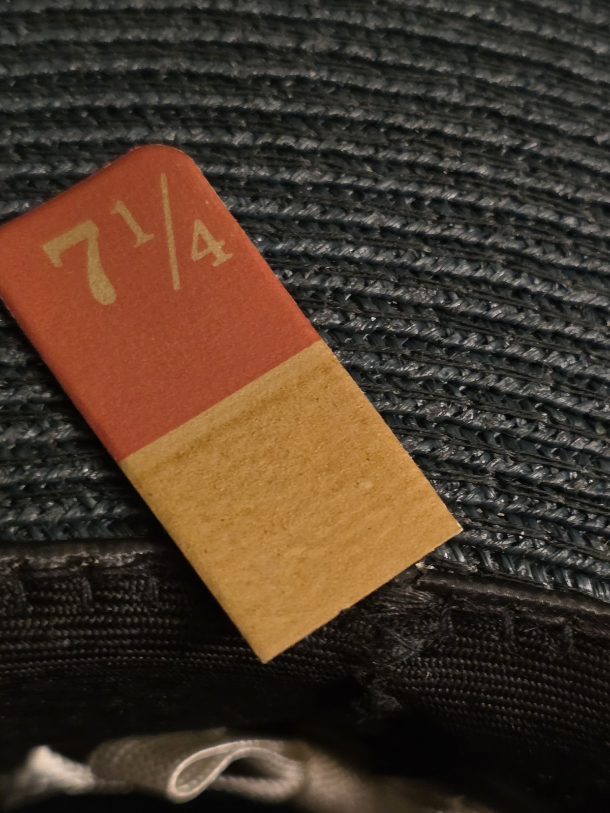 Vtg The Lawman Stratton Campaign Hat Green Milan Straw Leather Strap 7 1/4