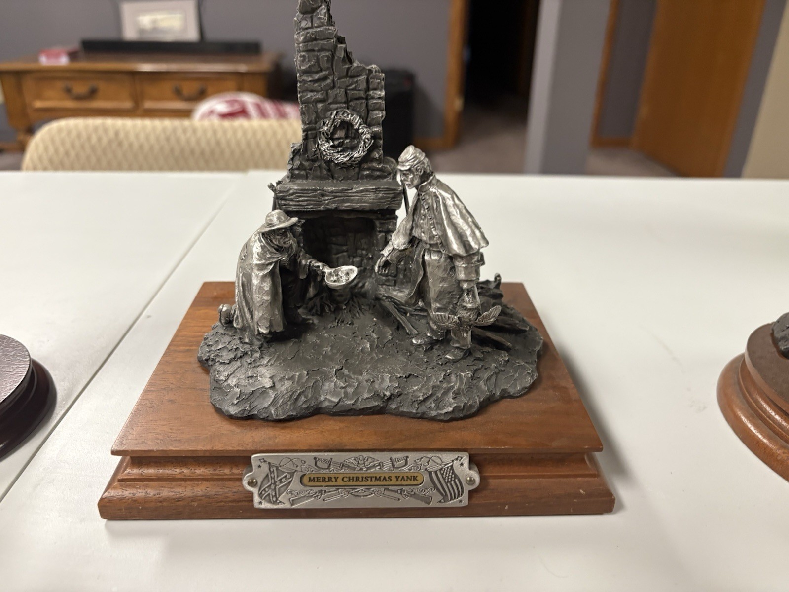 Chilmark Fine Pewter Figurine By Barnum 1992 "MERRY CHRISTMAS YANK" #821