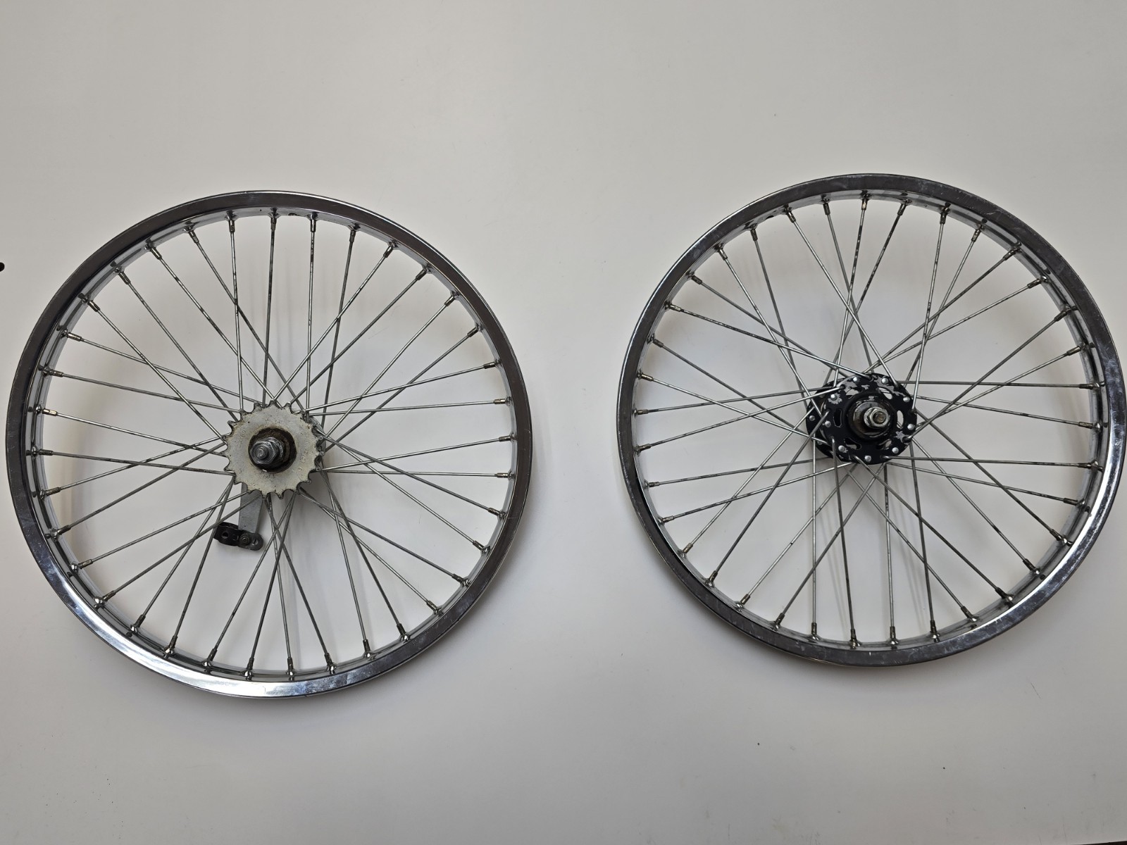 1974 Yamaha Moto Bike J60 Wheelset Femco 20" Wheels Long Axle ACS Bendix OS BMX