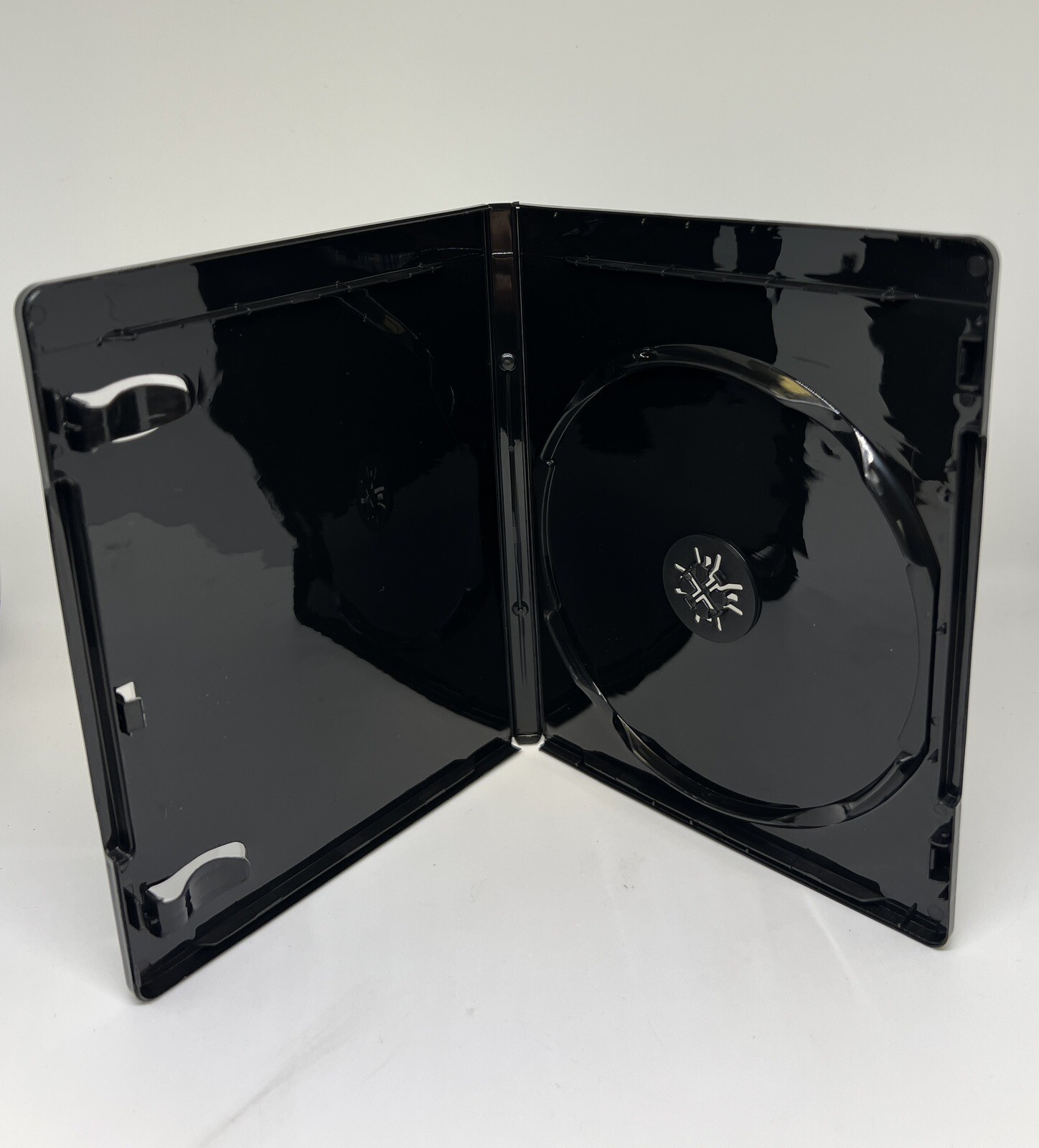 10 PCS 12mm Single Blu-Ray DVD Case With Blu-Ray Embossed Logo, Black,YH8-12MM