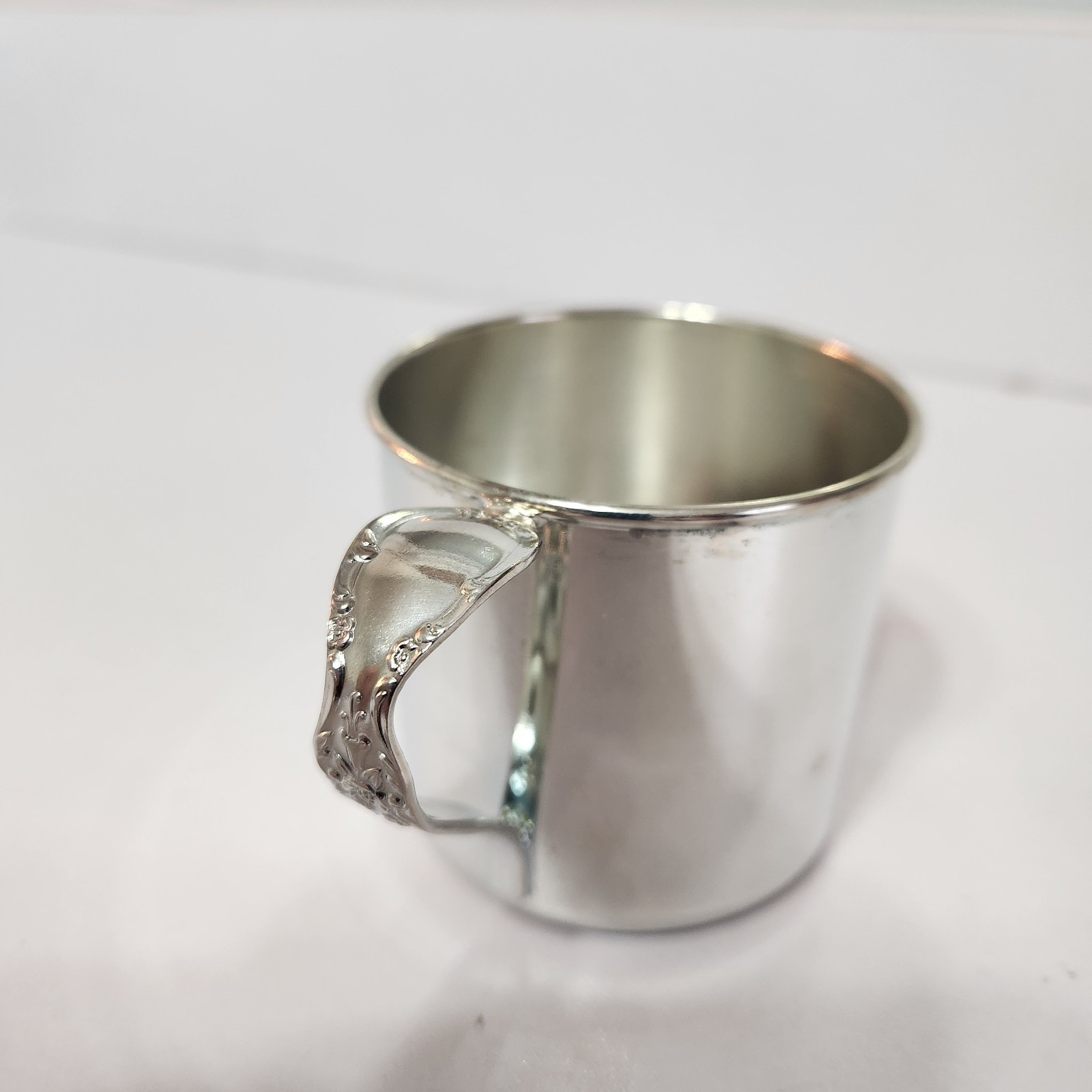 Vintage Baby Cup Silverplate International Silver Co Handcrafted USA Meriden CT