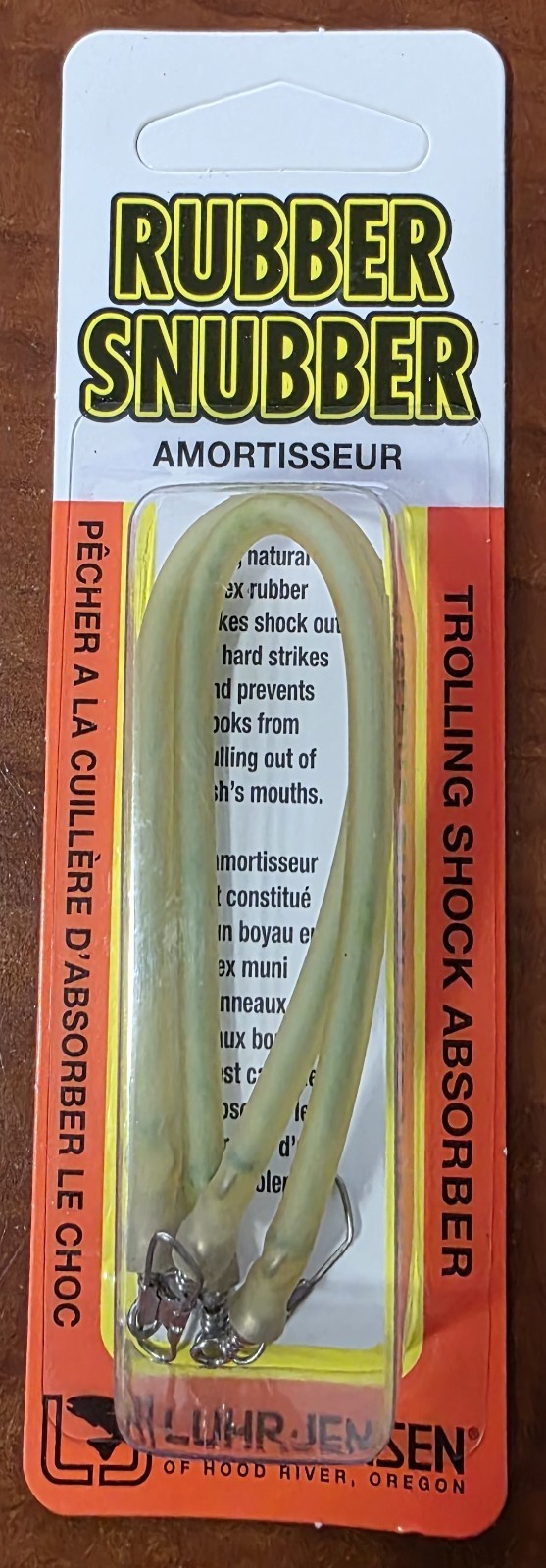 Luhr-Jensen Trout Rubber Snubber Trolling Shock Absorber 6-1/2" 18lb Natural 2Pk