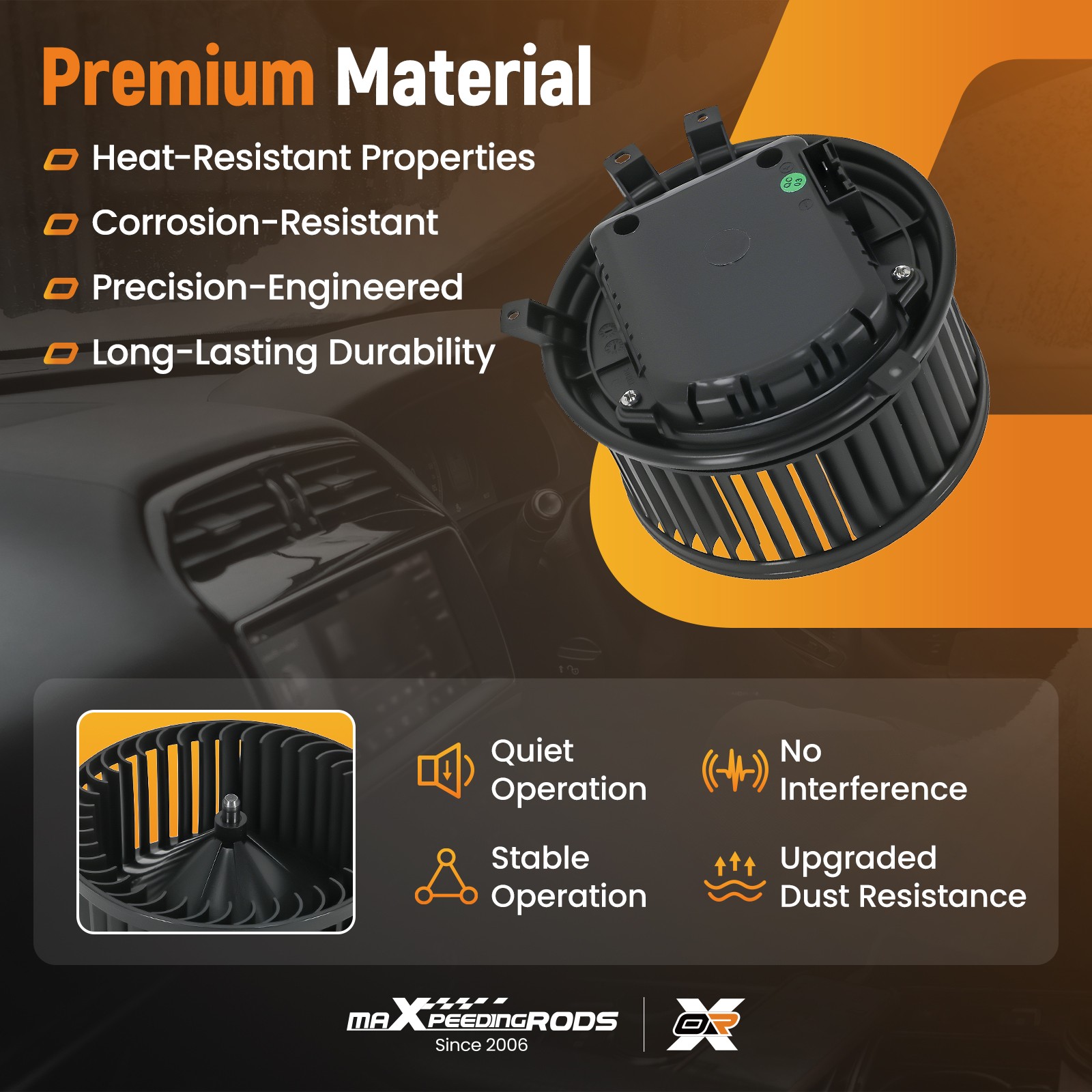 AC Blower Motor for GMC Sierra 2500 3500 HD 2015-2019 23487751 84418890 700330