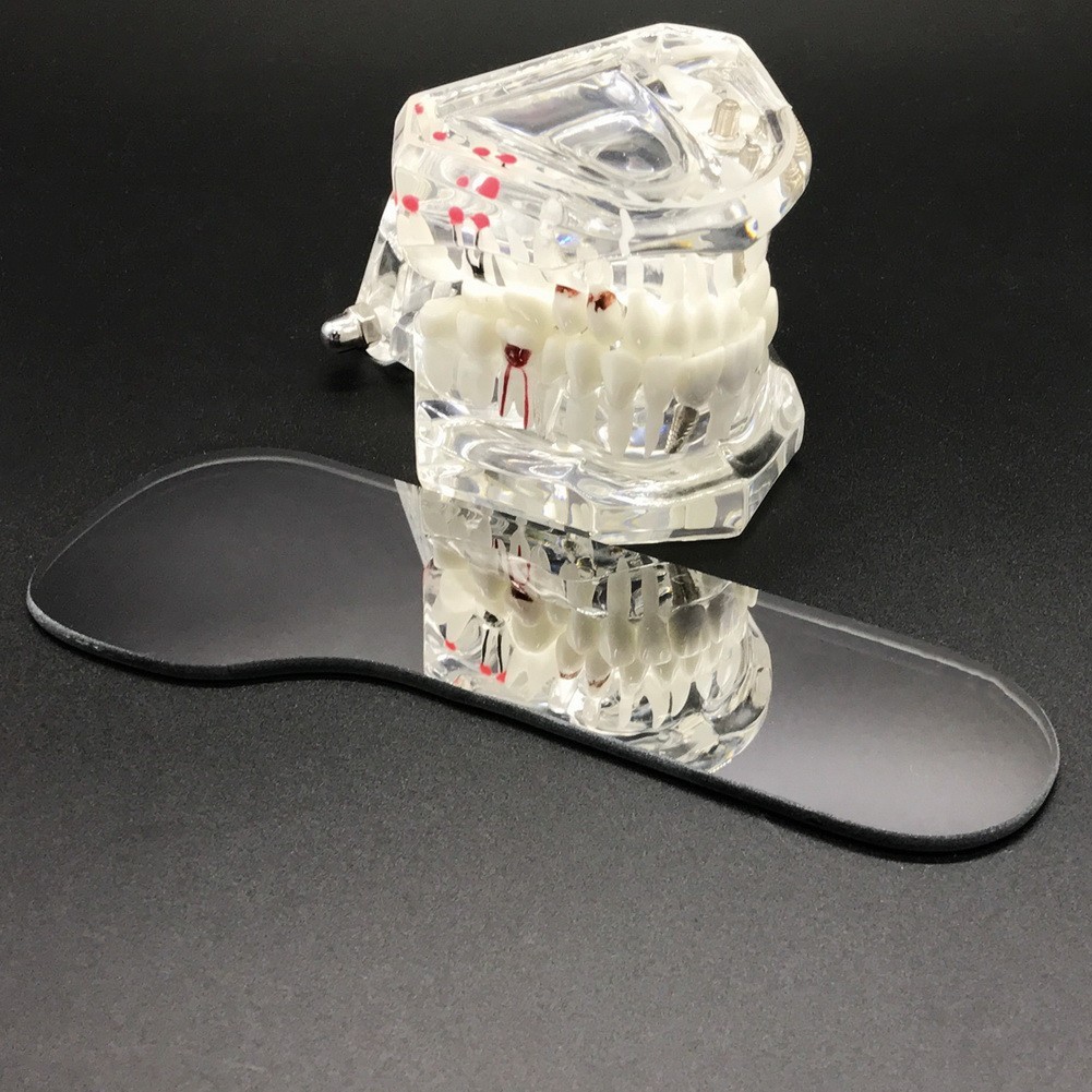 5/ Dental Orthodontic Mirror Photography Double-Sided Mirrors Glass Reflectors