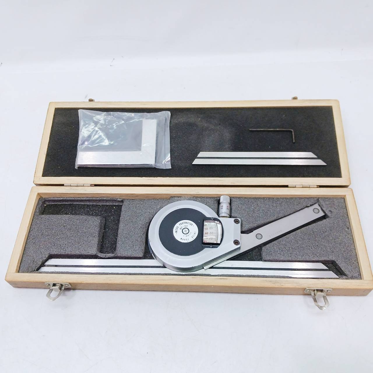 MARUI KEIKI Micro Protractor MP-101 Angle Gauge 0-360 degrees From Japan AI245