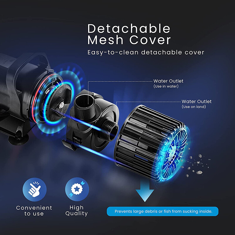 Electric Submersible Water Pump for Koi Pond Pool Waterfall Fountains Fish Tank