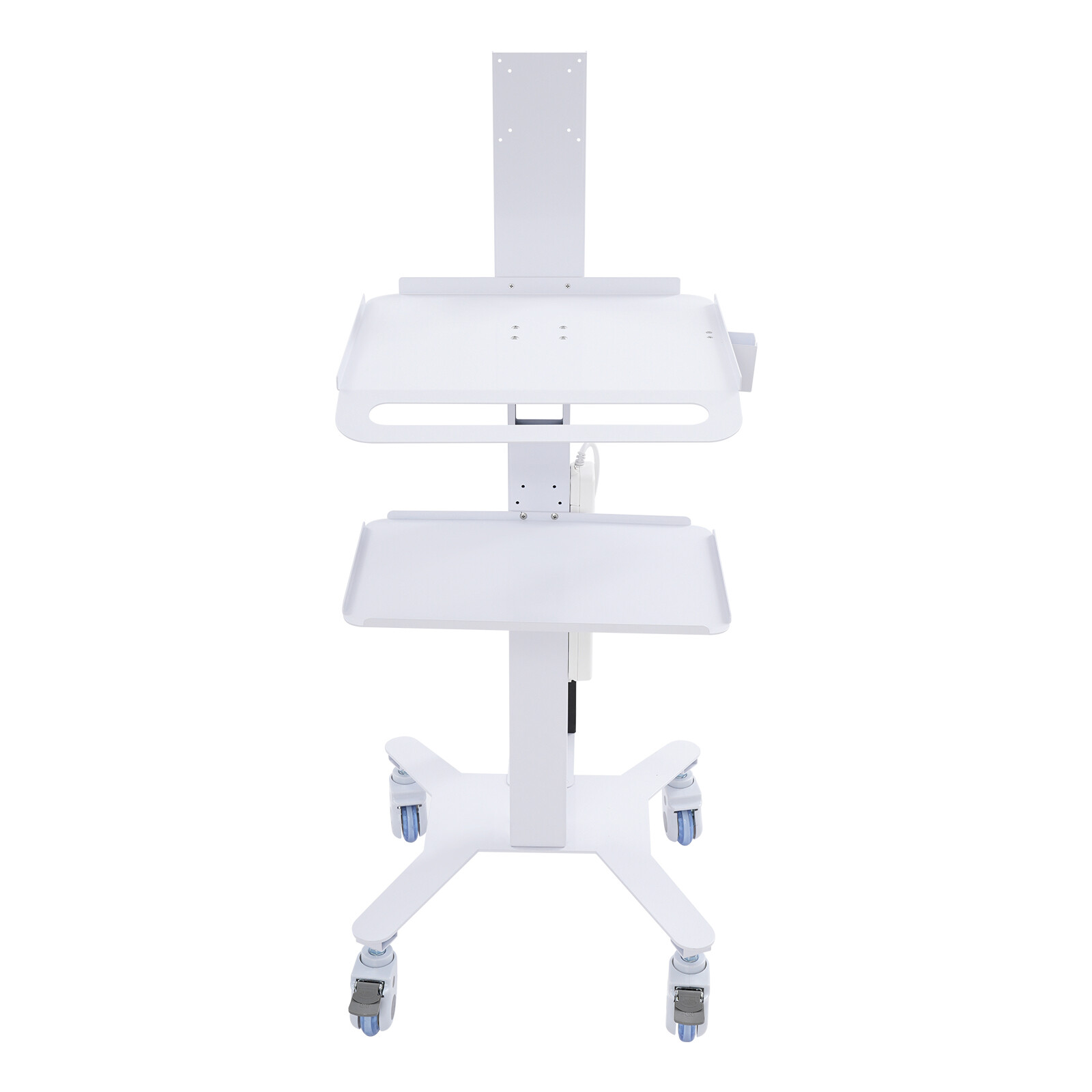 Adjustable Rolling Computer Cart for Home, Office & Medical Use