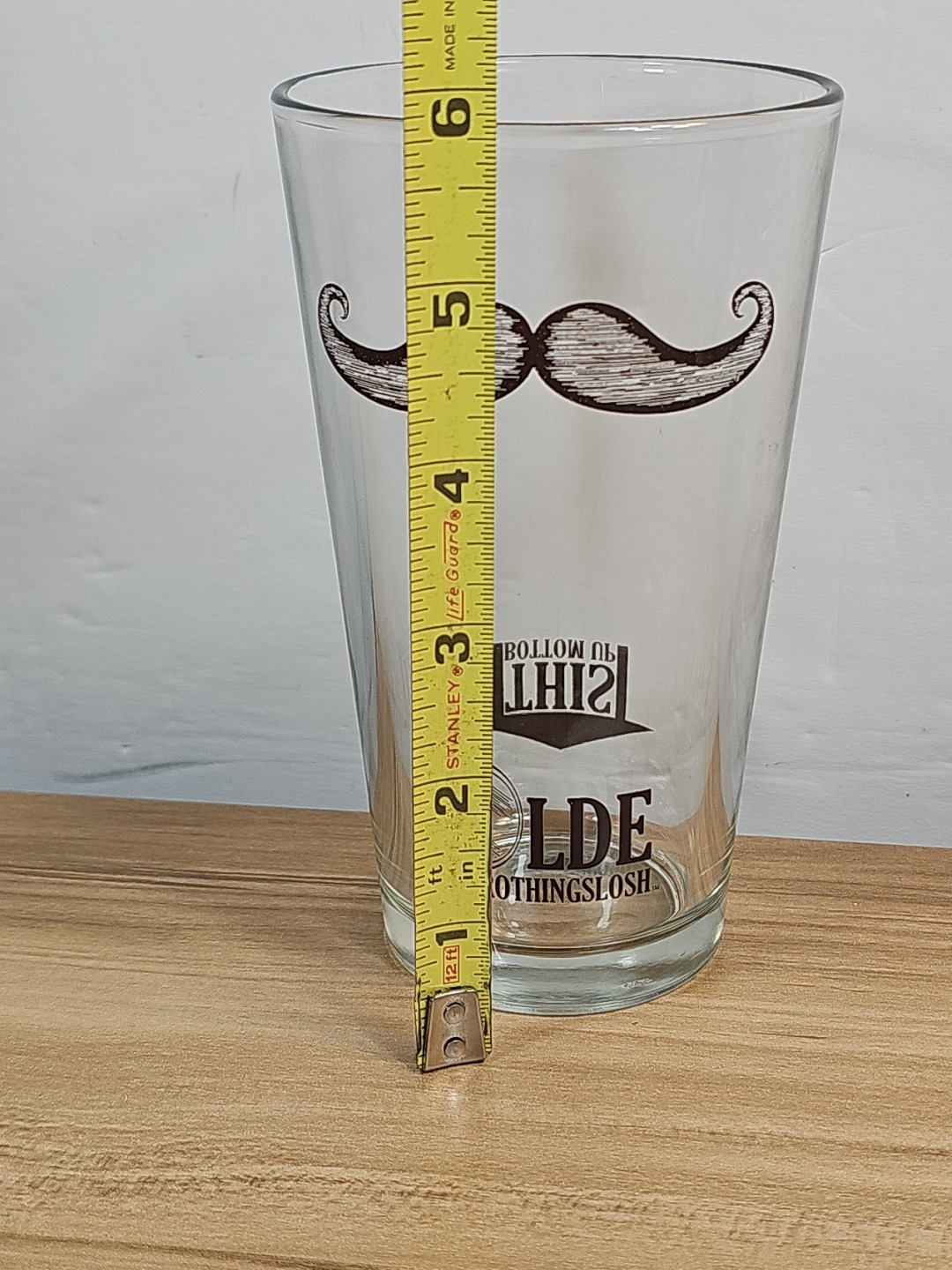 HTF Olde Frothingslosh Mustache Beer Glass