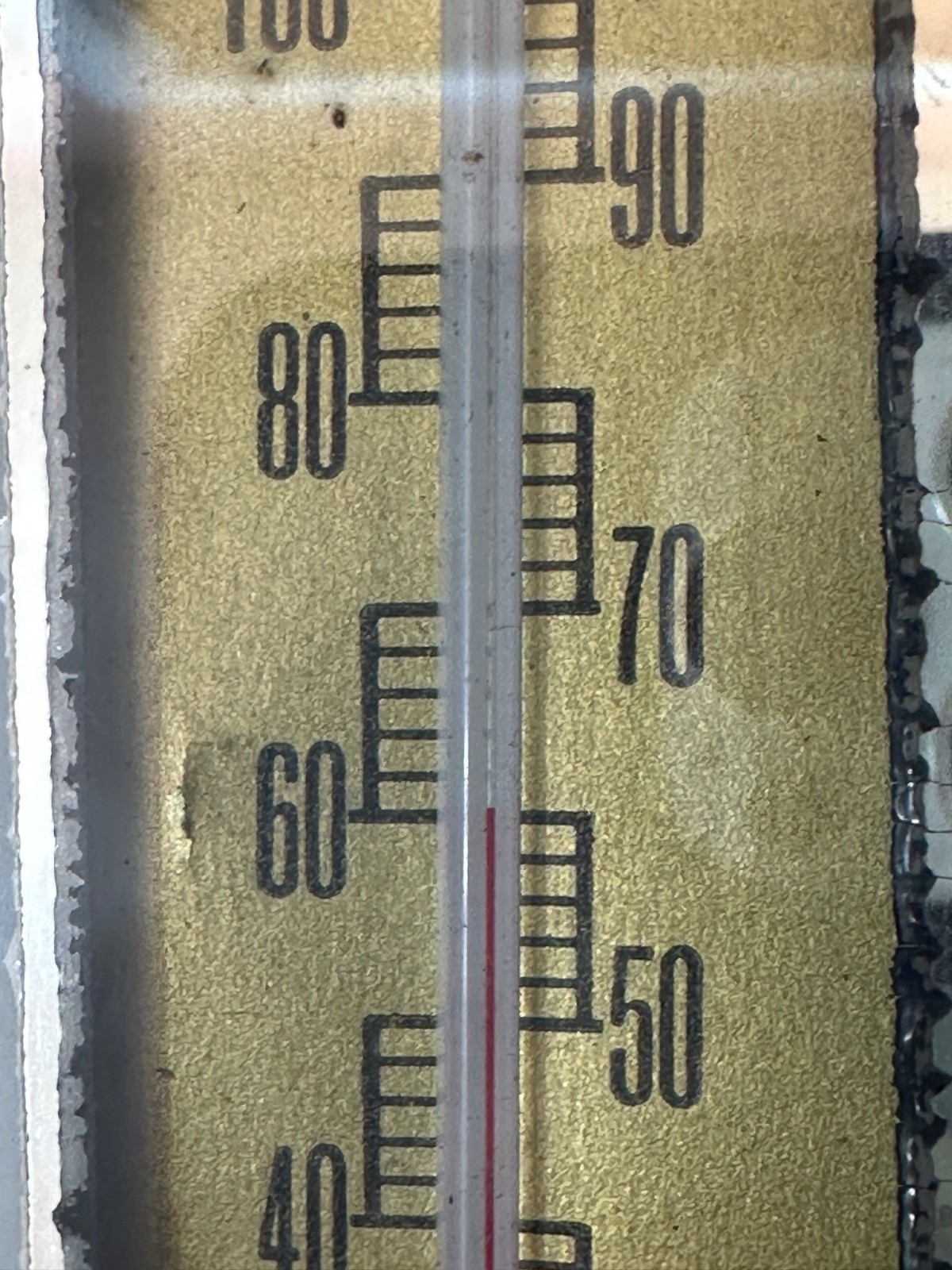 Vintage Royal Crown Cola Mirror Thermometer Wall Hanging Retro 1950s Advertising