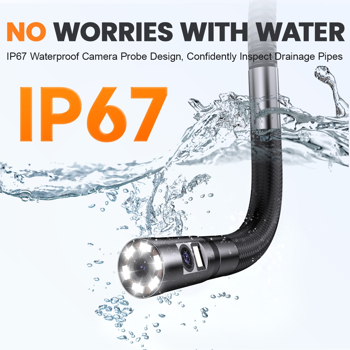 ANCEL AN303 3.9MM 2-way 210° Camera Articulating Borescope Industrial Endoscope