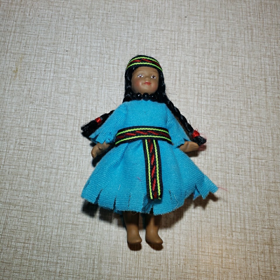 Peruvian Traditional Costume Dolls, Folk Art Tourist Souvenirs Lot Of 5 Handmade