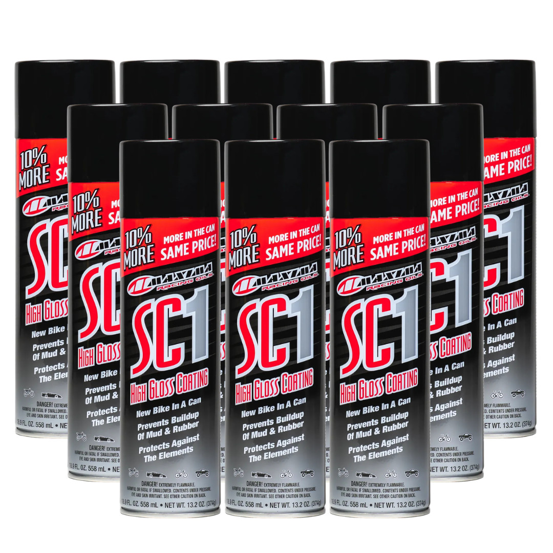 Maxima Racing Oils SC1 High Gloss Clear Coat 12 PACK - LARGE 17.2 fl oz. Can SC1
