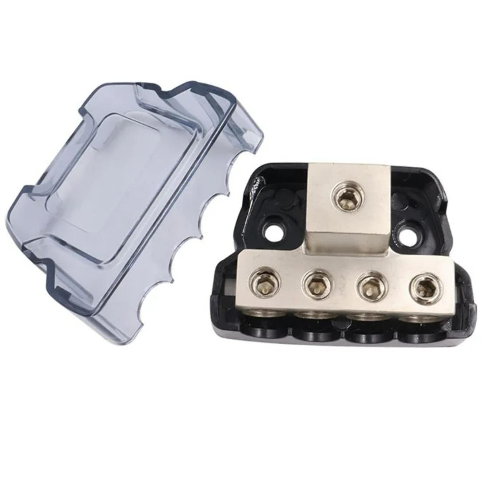 4 Way Distribution Block 0-4 AWG In, 4-10 AWG Out Car Audio Amp Power or Ground