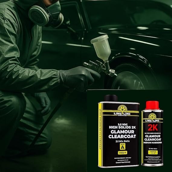 LiME LiNE 2K High Solids Gloss Clearcoat Kit - 2:1 Mix Ratio - 1.5 Gallon Kit