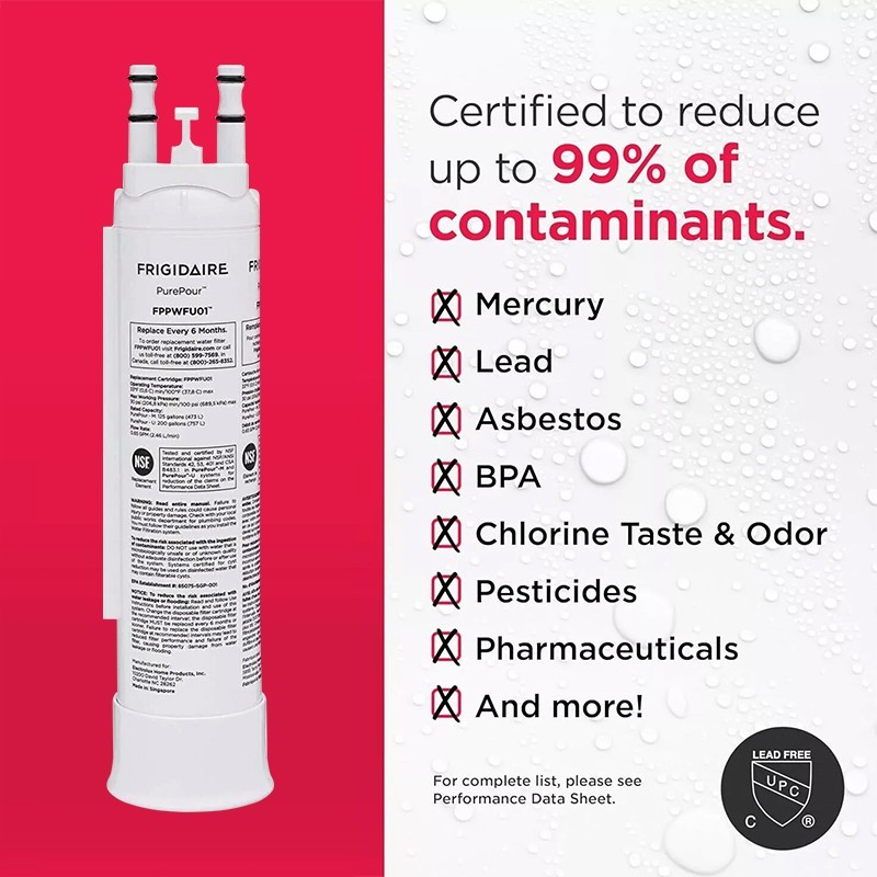 1 Pack Frigidaire PWF-1 FPPWFU01 Genuine Refrige PurePour Water Filter NewSealed