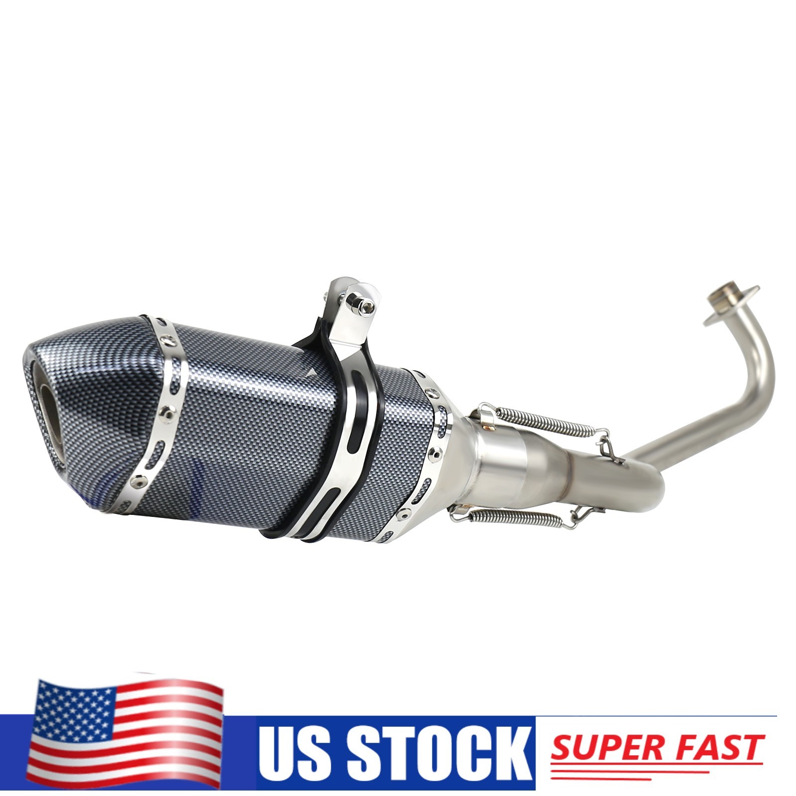 For Honda Grom 125 2013-2026 Full Exhaust System Slip-On Muffler On Pipe DB Kill
