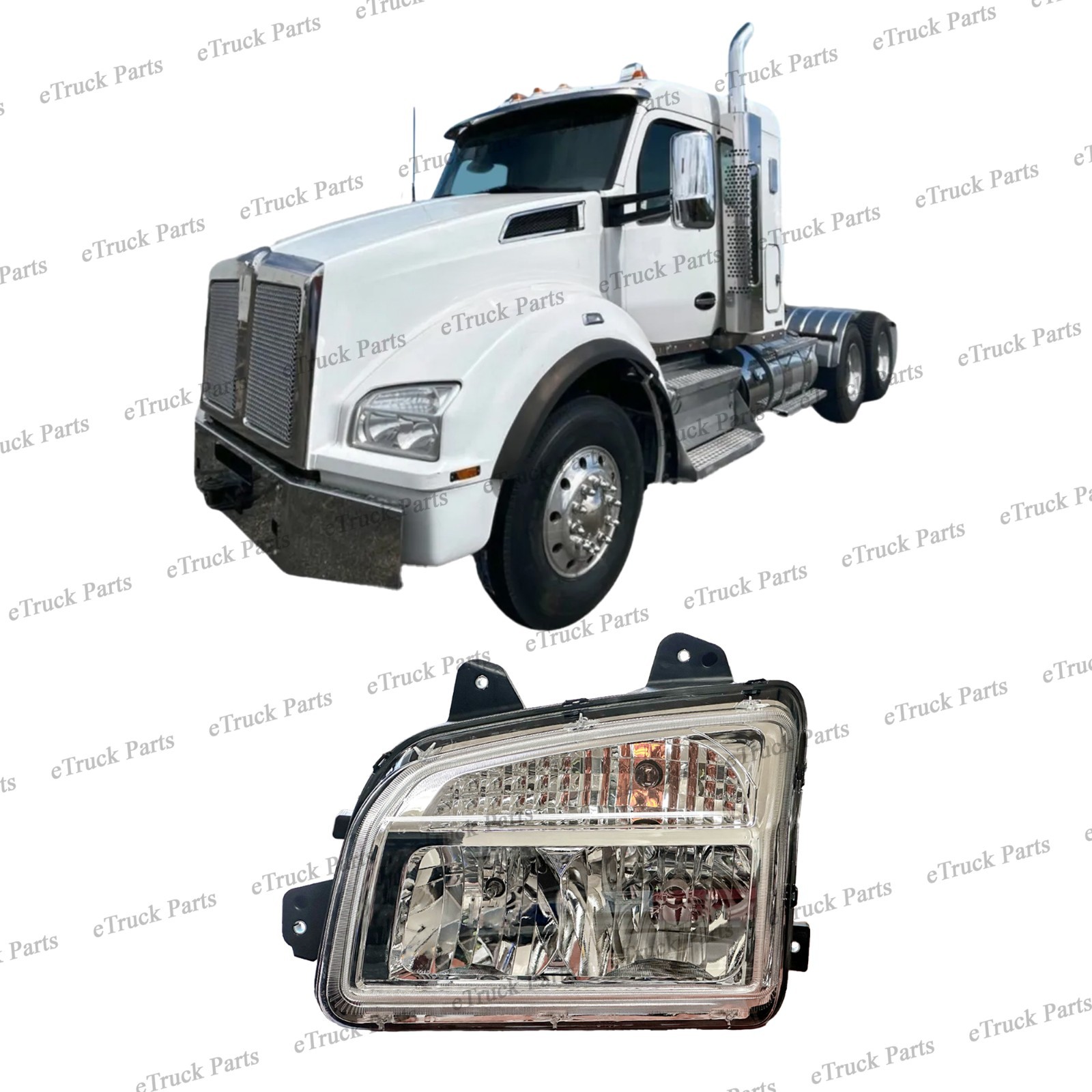 2013–2024 Kenworth T880 Headlight Driver Side (LH) P54-6165-100