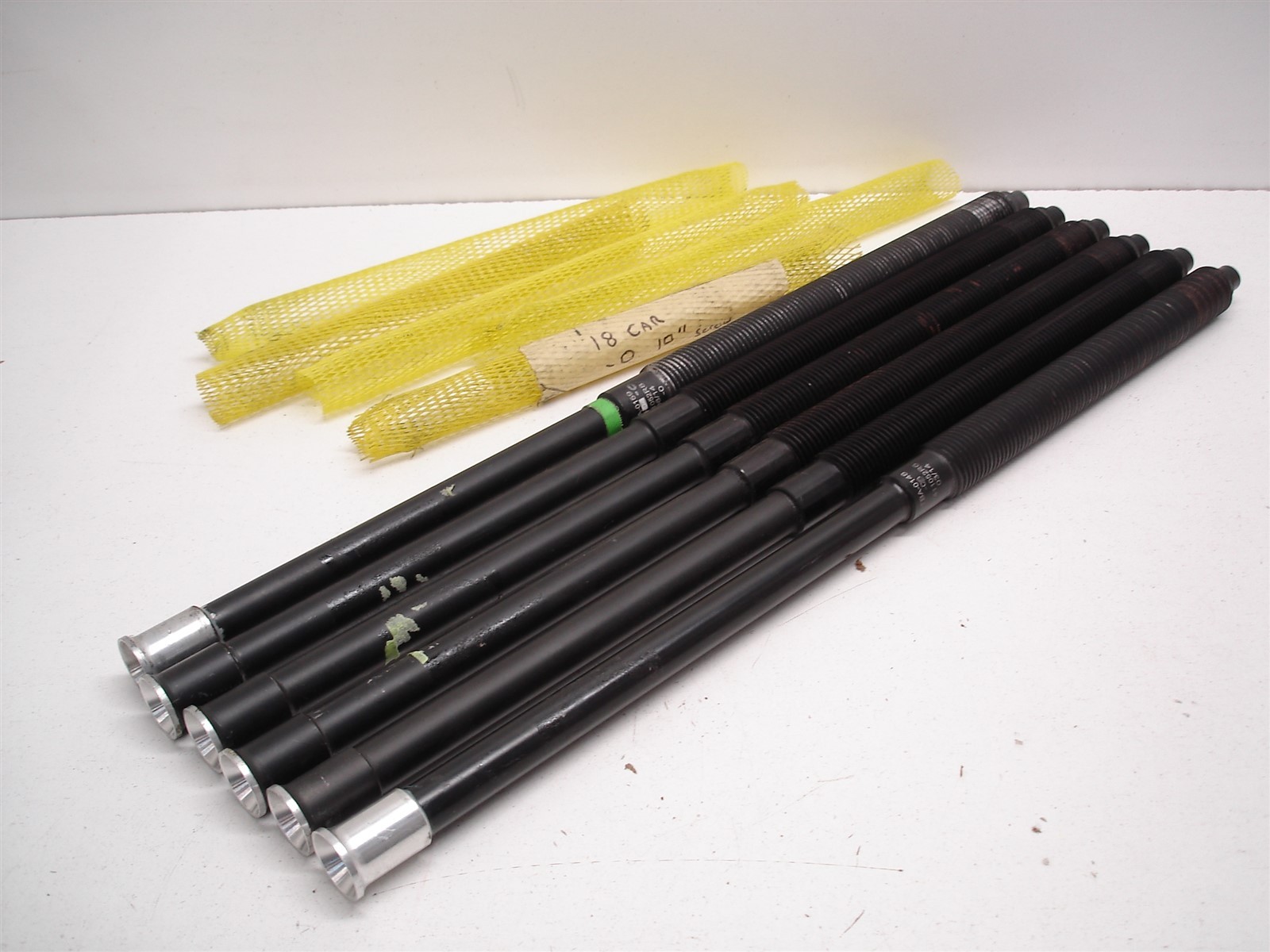 6 NASCAR ALUMINUM 1-1/8" THREAD REAR END TRACK BAR ADJUSTER EXTENSION RODS 23.5"