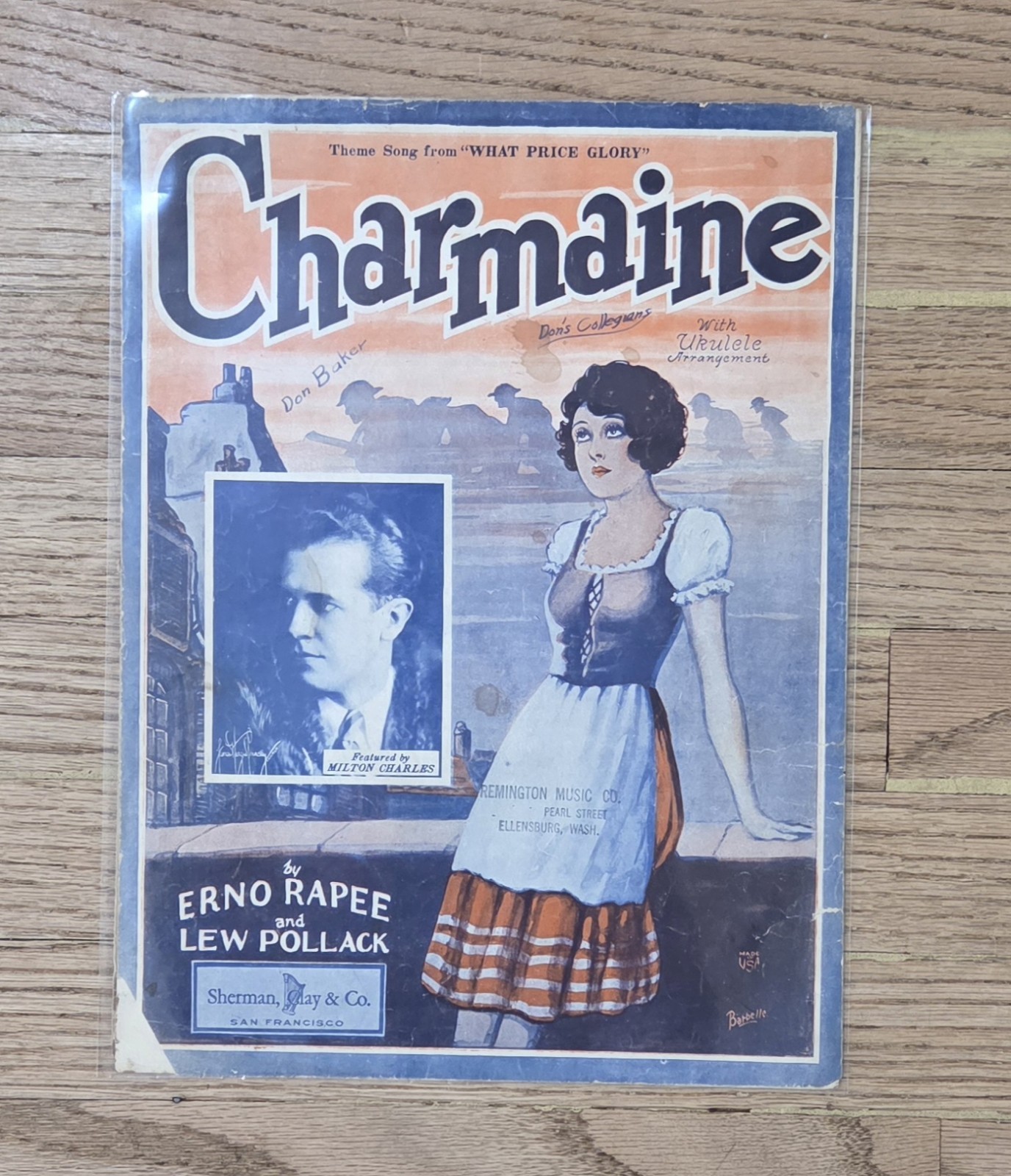 (8) Vintage Music Sheets Lot