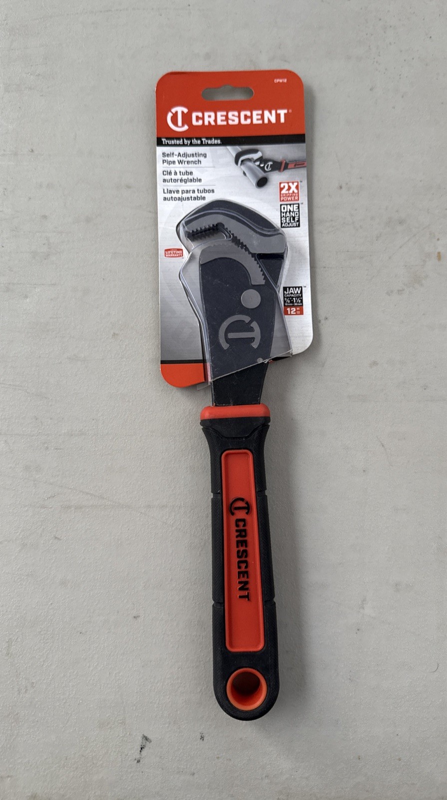 Crescent CPW 12- Pipe Wrench 12 Inch Self Adjusting