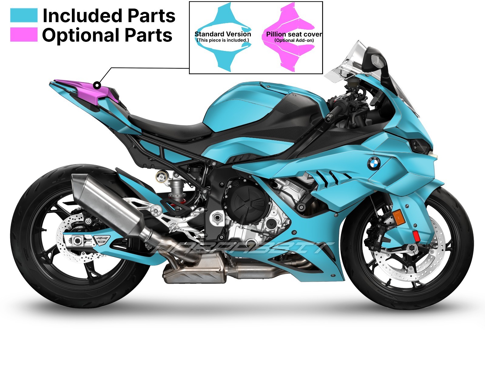 NEW Graphic kit for BMW S1000RR (2025~) Decal Kit (MC-B)