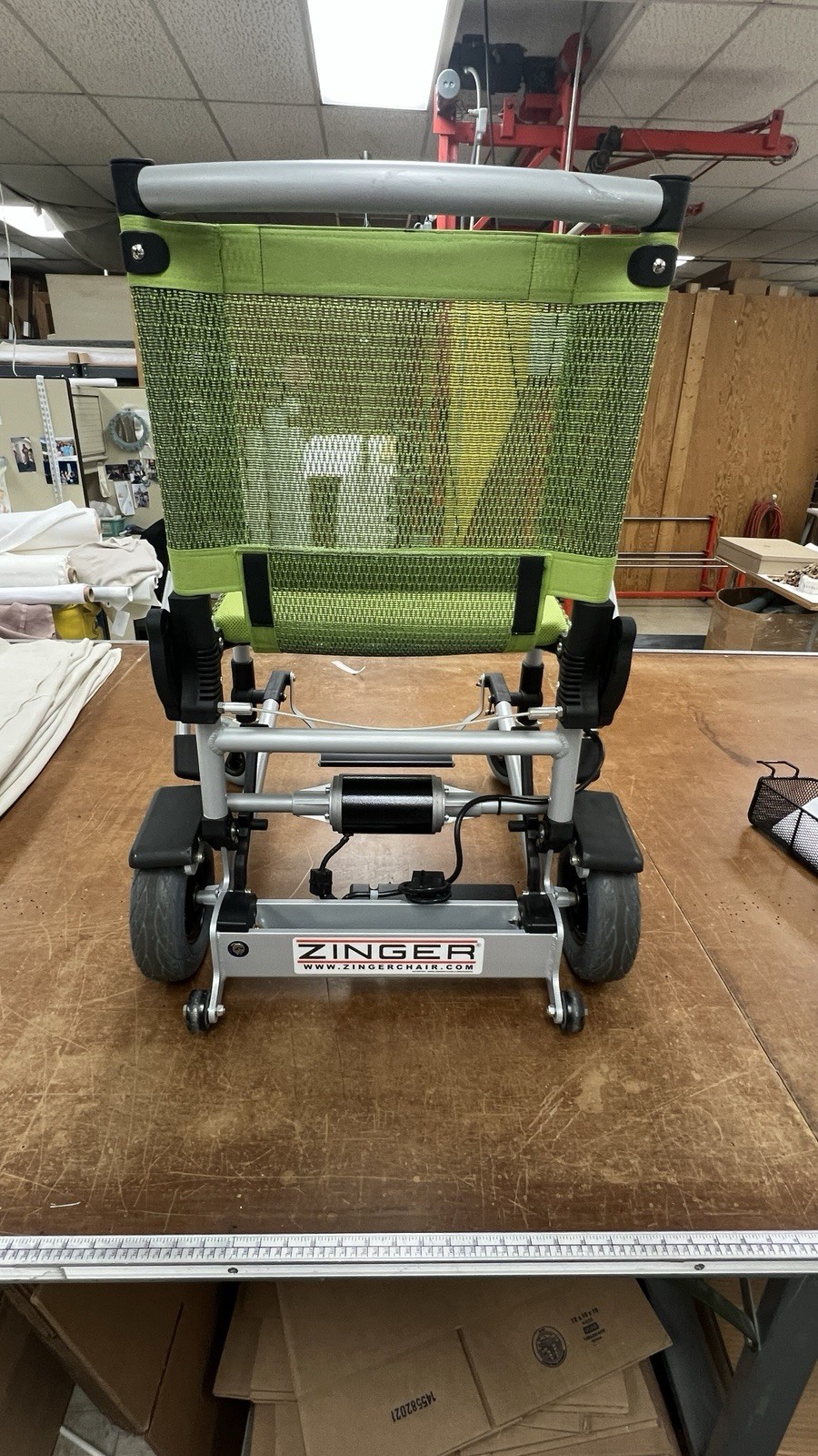 Zinger Foldable Lightweight Electric Power Wheelchair Aluminum - No Battery