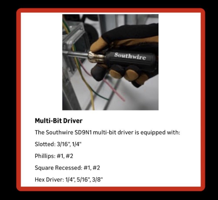 Southwire Electrical Maintenance Tool Kit Gift Set: Multimeter,fuses,lamp & More