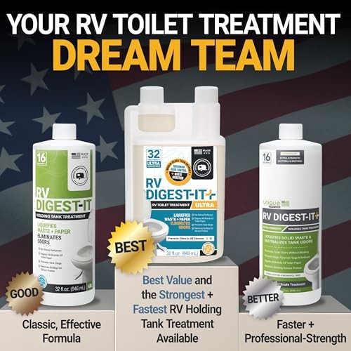 RV Digest-It RV Toilet Treatment, 32 Uses, Super 32 Fl Oz (Pack of 1) Ultra