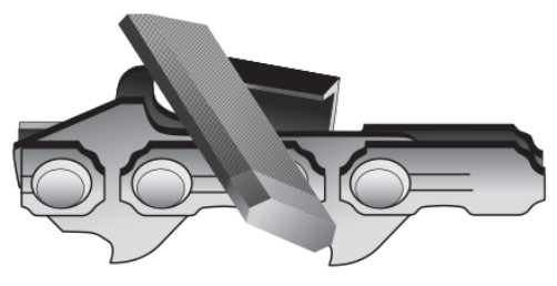 PFERD Double Bevel Flat Chisel Bit Square Chisel Chainsaw File, 18074