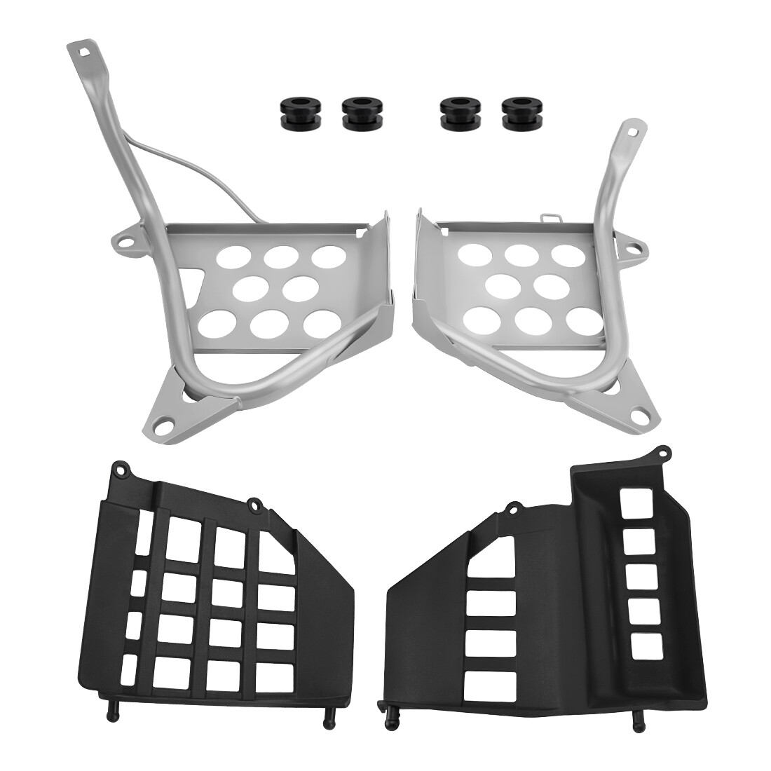 Heel Guards Footrest For 1990-2006 Yamaha Banshee 350 YFZ350 LH and RH Nerf Bars