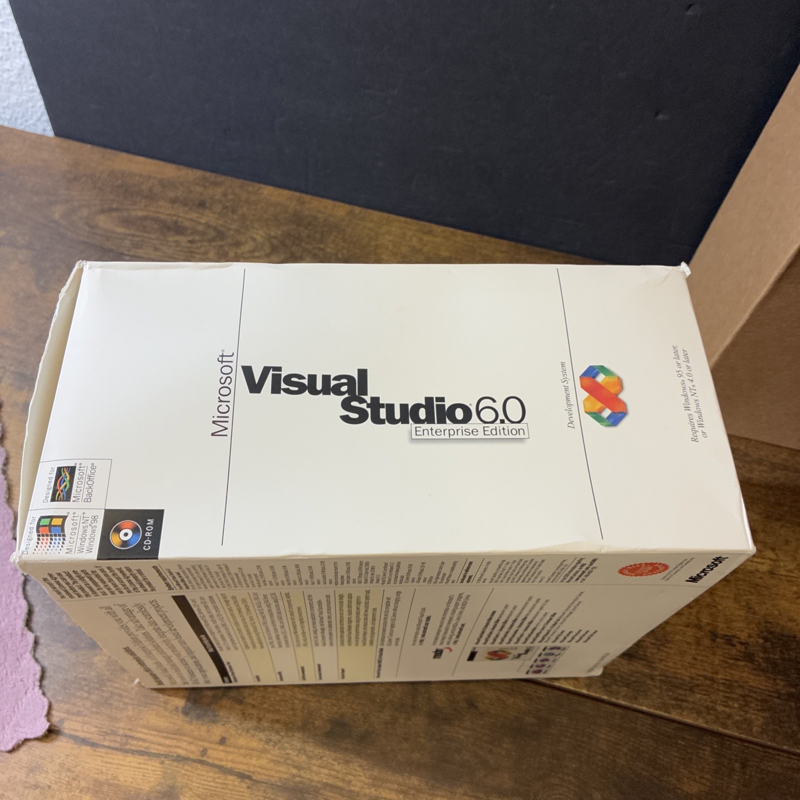 Microsoft Visual Studio 6.0 Enterprise Edition 628-00404 Retail Box Complete CIB