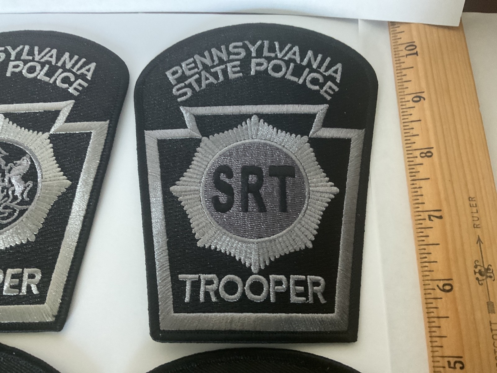 Pennsylvania State Police Trooper collectable Patch Set 4 Pieces New Full Size