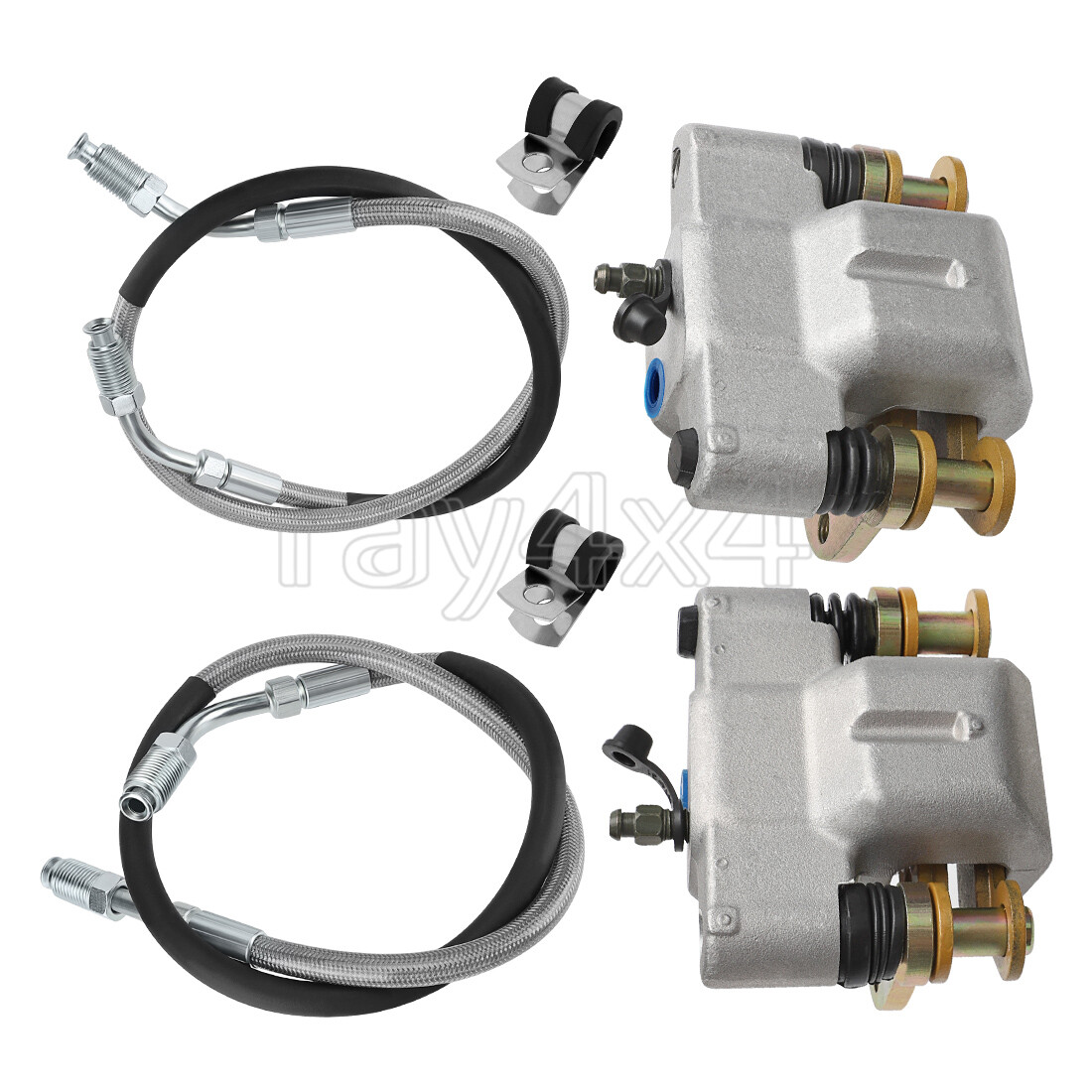Front Brake Calipers & Hose Lines for Polaris Trail Blazer 250 1991 1992-1998