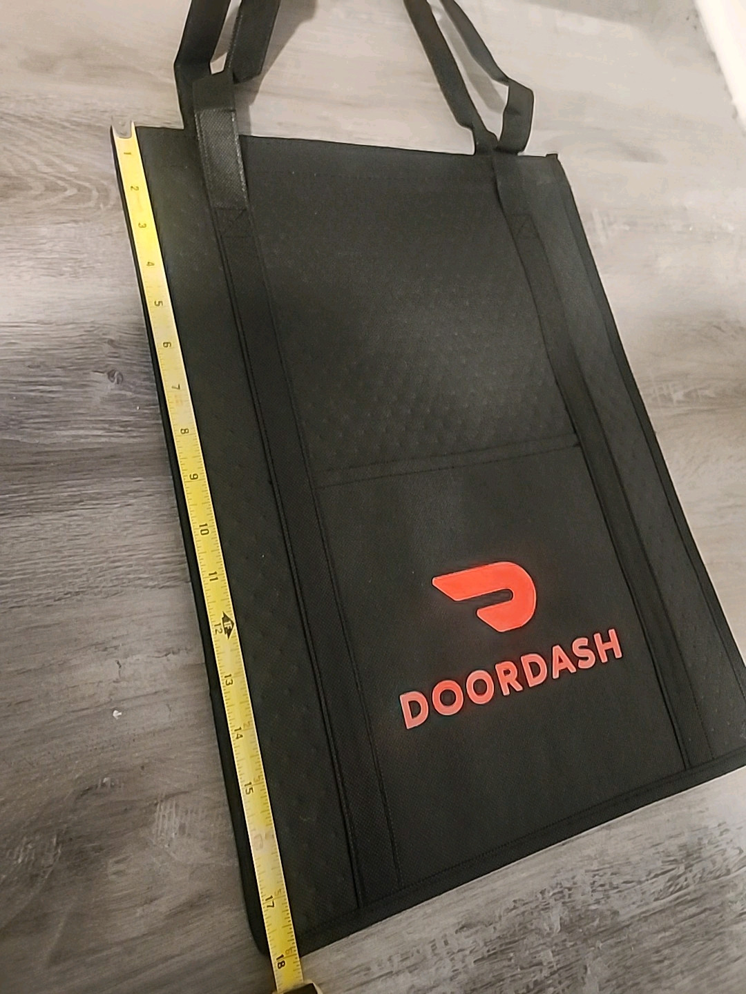 Large Thermal Insulated Doordash Tote Bag- Hot Cold Food Delivery