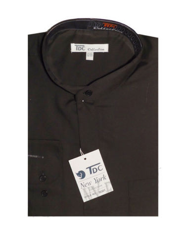 Fotino Landi TDC SG01 Men's Mandarin Collar Dress Shirt