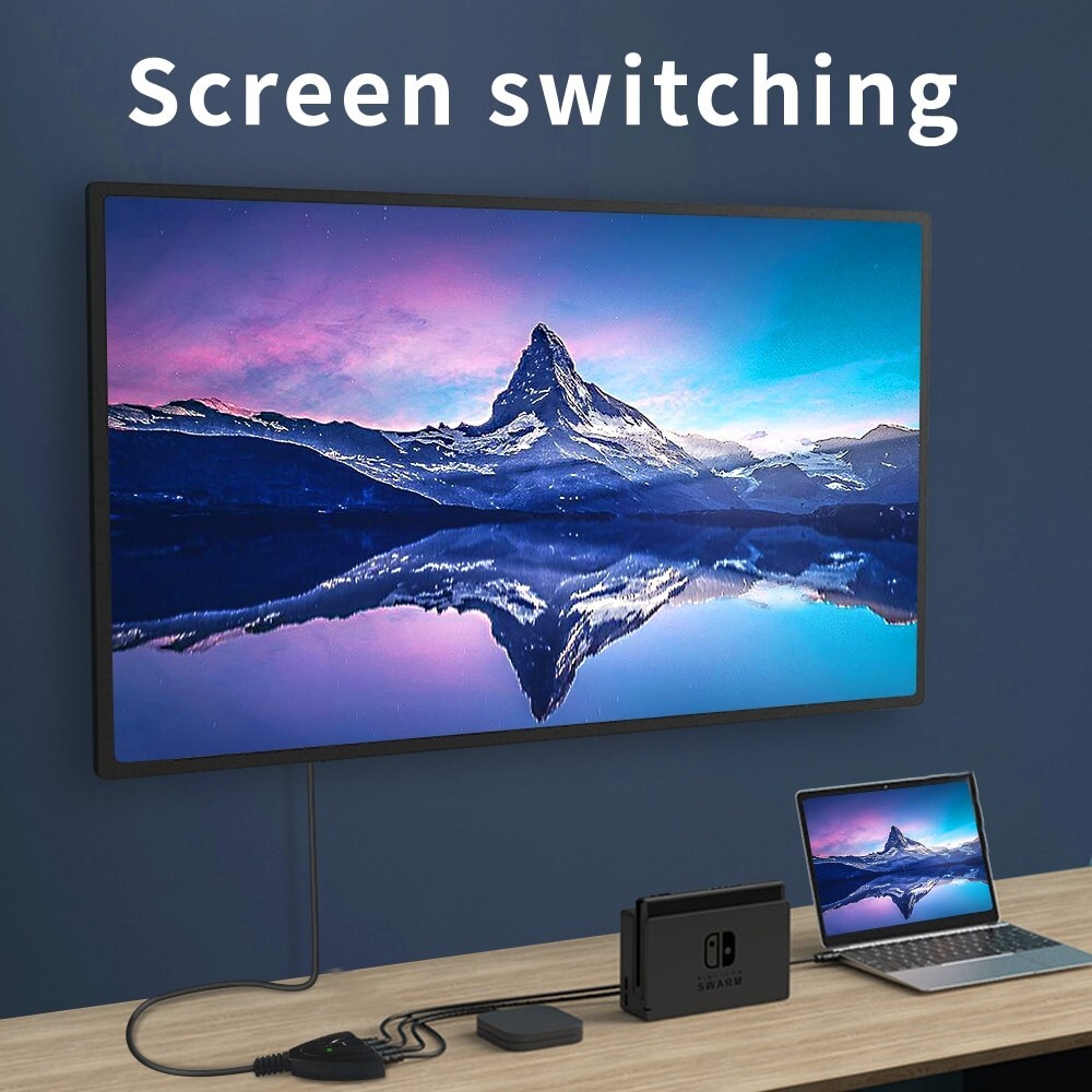 3 Port HDMI Splitter Cable 1080P Switch Switcher HUB Adapter for HDTV PS4 Xbox