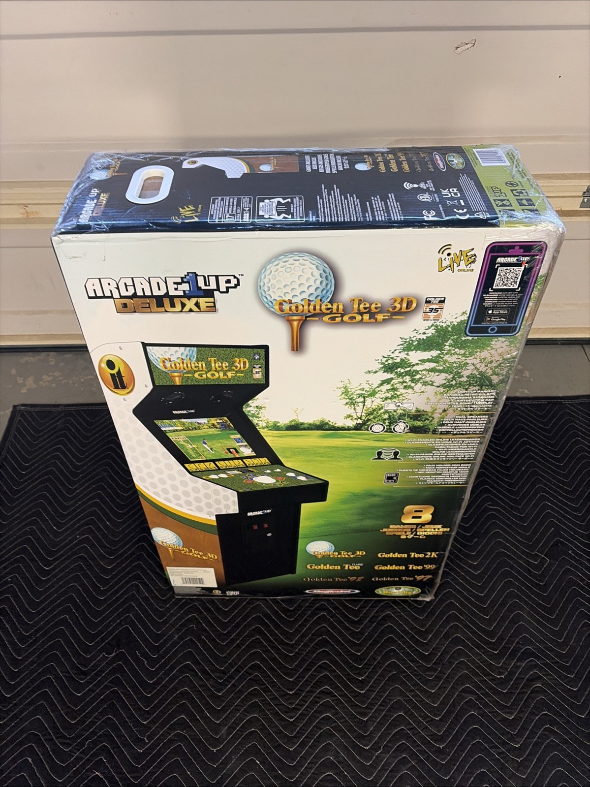 NEW Arcade1up DELUXE - Golden Tee 3D - Golf 35th anniv. edition GOLD SEALED NiCE