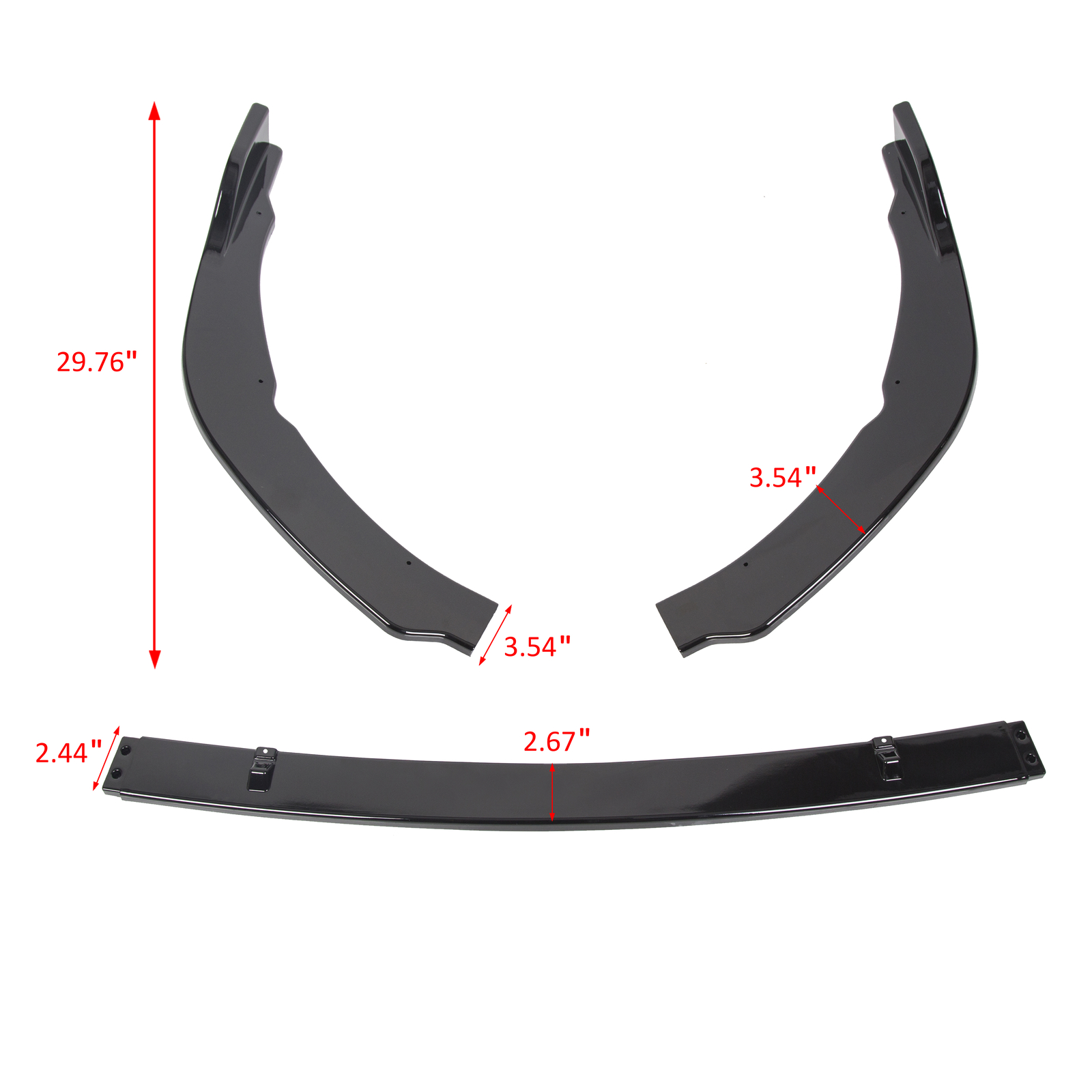 For Toyota Camry 2018-22 SE XSE Gloss Black Front Bumper Lip Splitter Spoiler